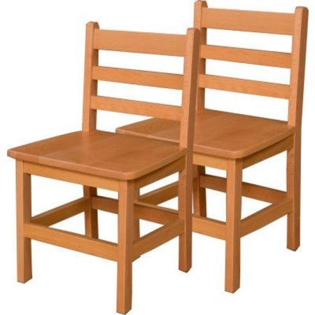 WOOD DESIGNS 15" Seat Height Hardwood Chair, Carton of Two WD81502